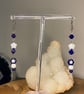 Mollie - Blue & White Star Earrings  - Image 1