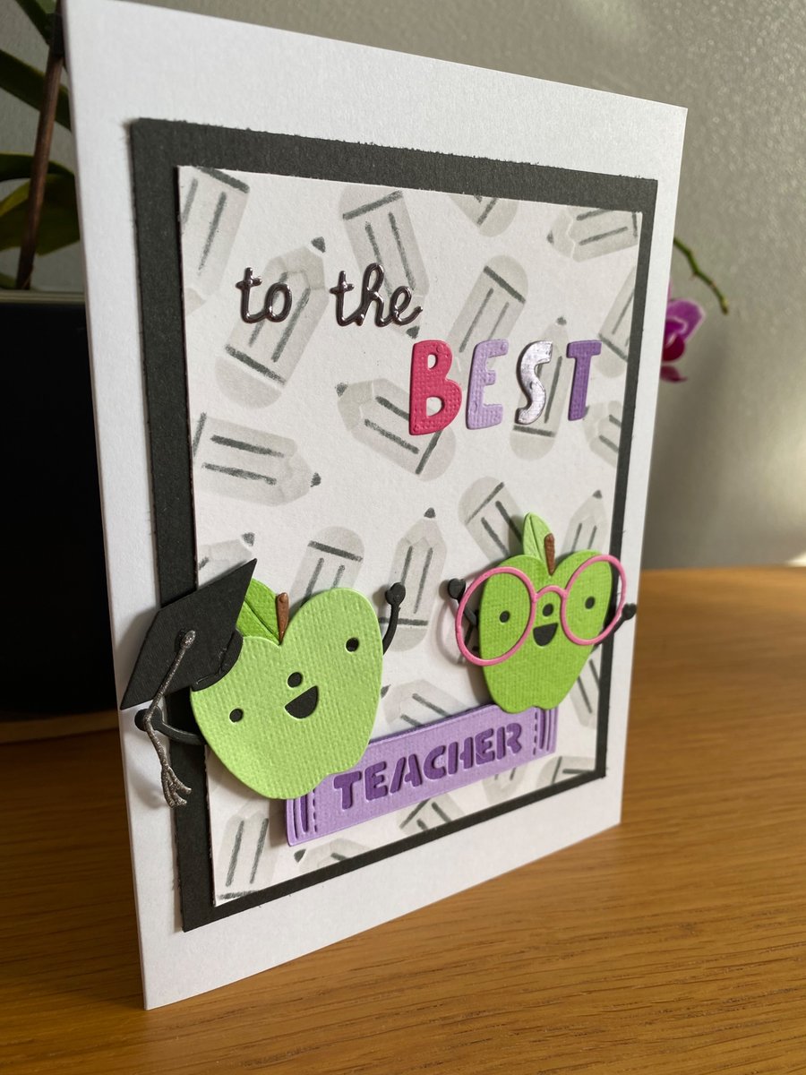 Handmade "To the Best Teacher" Card