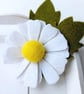 Felt Daisy Brooch: Handmade Flower Pin, Costume Jewellery - Image 7