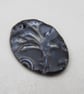 Large Dark Earth Brocade Ceramic Pendant - Image 2