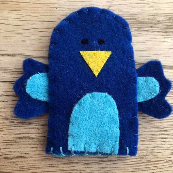 Bluebird of Peace Finger Puppet