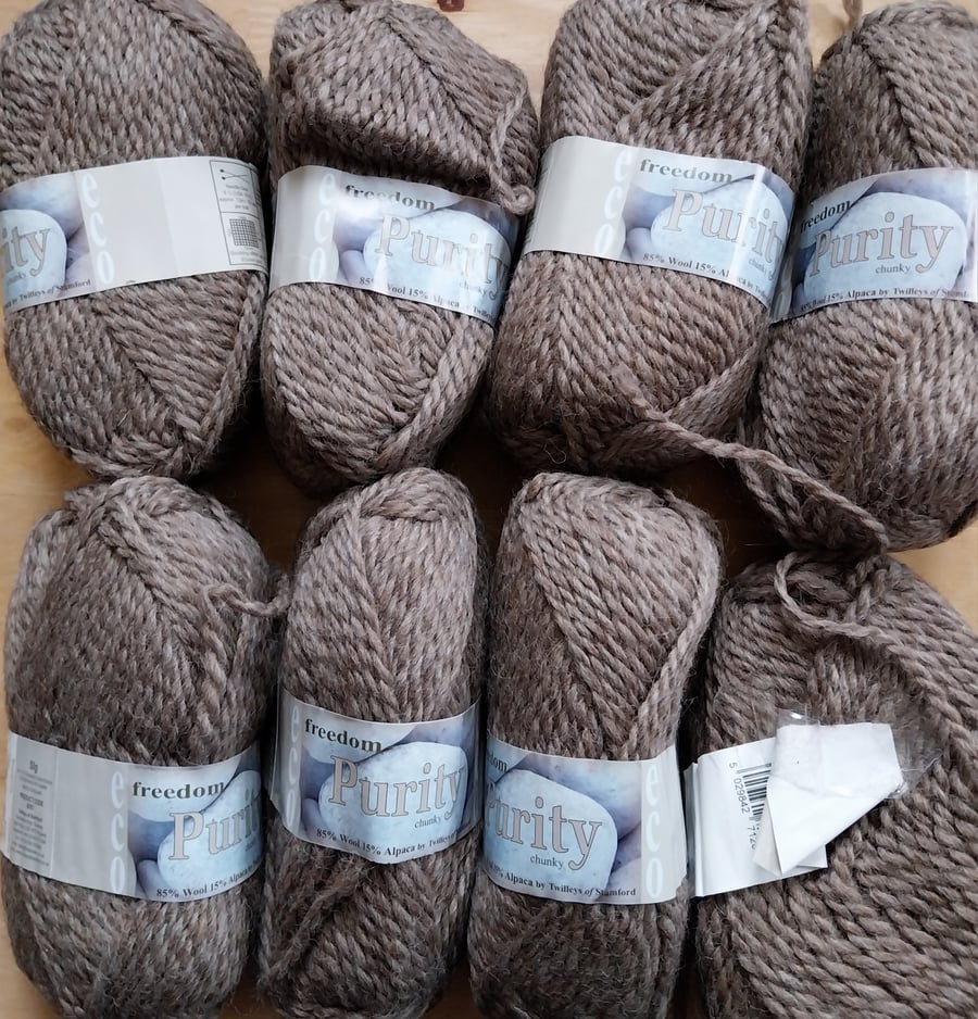 50g Twilleys Freedom Eco Purity Chunky 6 colours 782 Tawny 