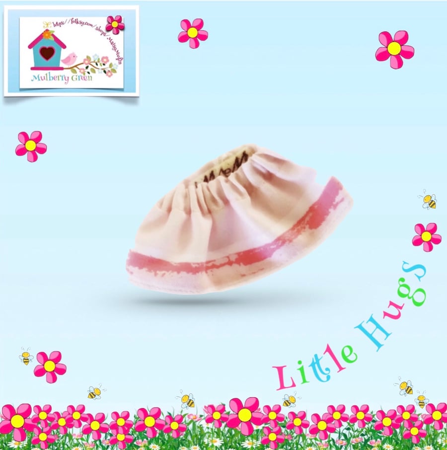 Reserved for Kat Pale Pink Skirt to fit the Little Hugs dolls