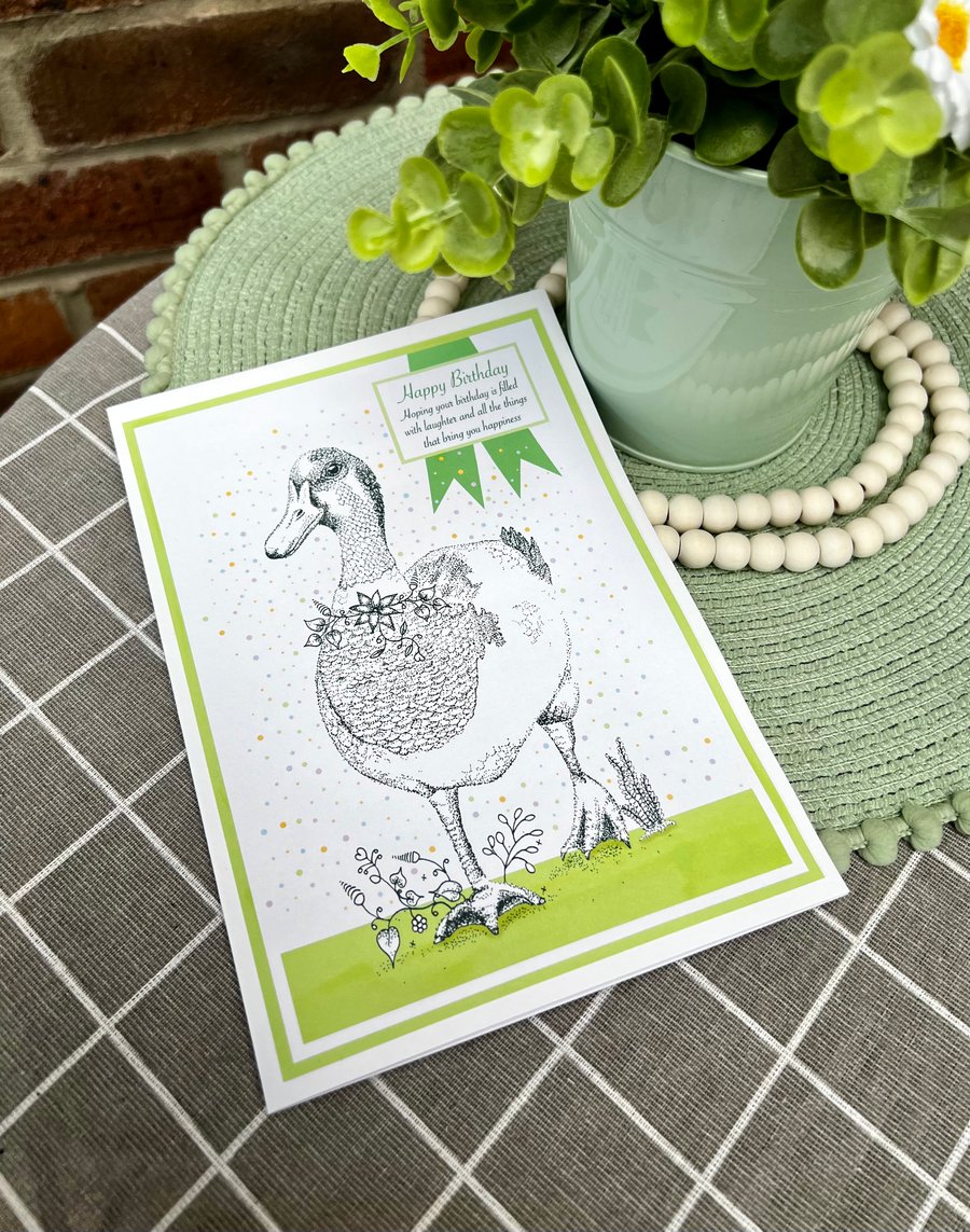 Birthday card - ‘Duck’