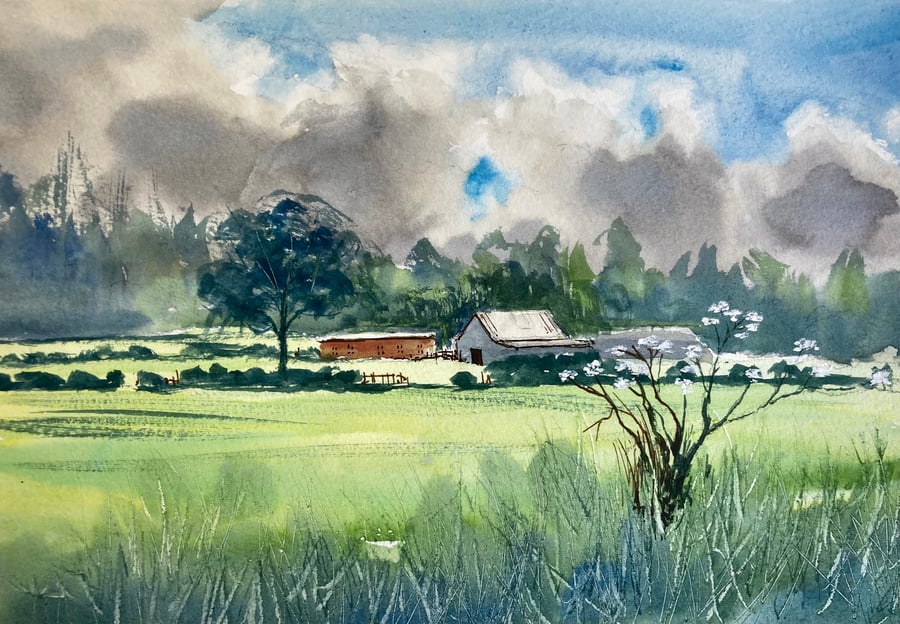 Stokesley industrial estate (Original Watercolour)