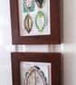 A Single Wire Leaf. Copper Gold Silver with Green Tones and White Artwork. - Image 8