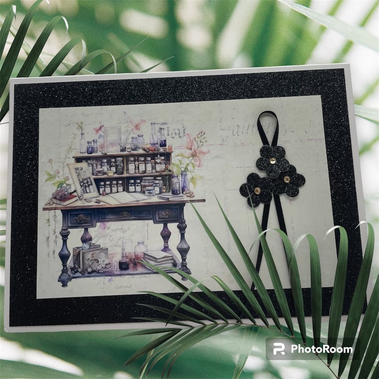 Curiosities -Apothecary Greeting Card Design 1 by Carolee Crafts PB2 0023