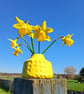 Small bright yellow bud vase  - Image 2