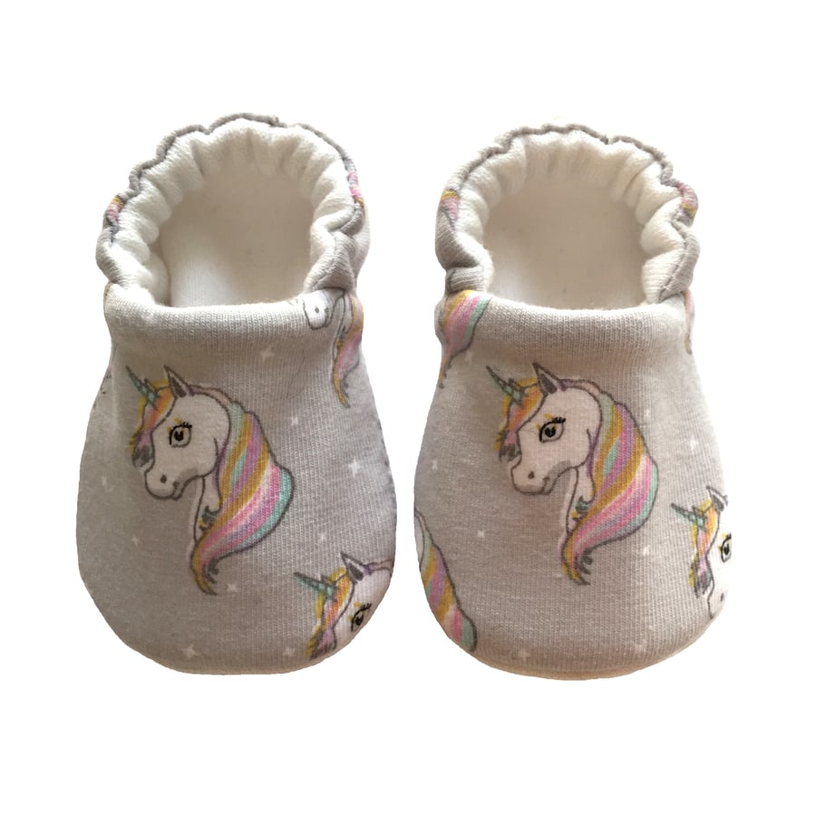 Unicorns Baby Shoes Organic Moccasins Kids Slippers Pram Shoes Gift Idea 0-9Y