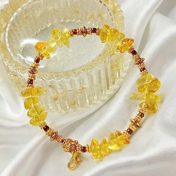 Citrine & Bronze The Sunflower Bracelet