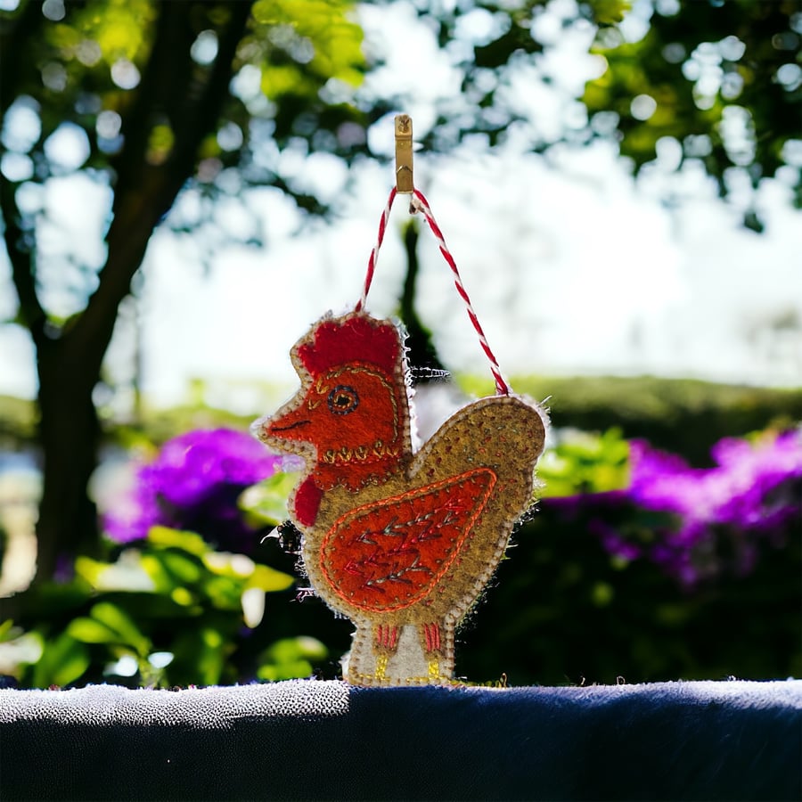 House Warming Gift Idea Hanging Chicken Decoration