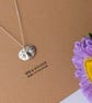 Handcrafted Fine Silver Face Pendant Necklace, Sculpted Artisan Jewellery