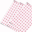 Hand Drawn Pink Rose & Stripe Adhesive Wallpaper, 1 12th Scale Dolls House A4 