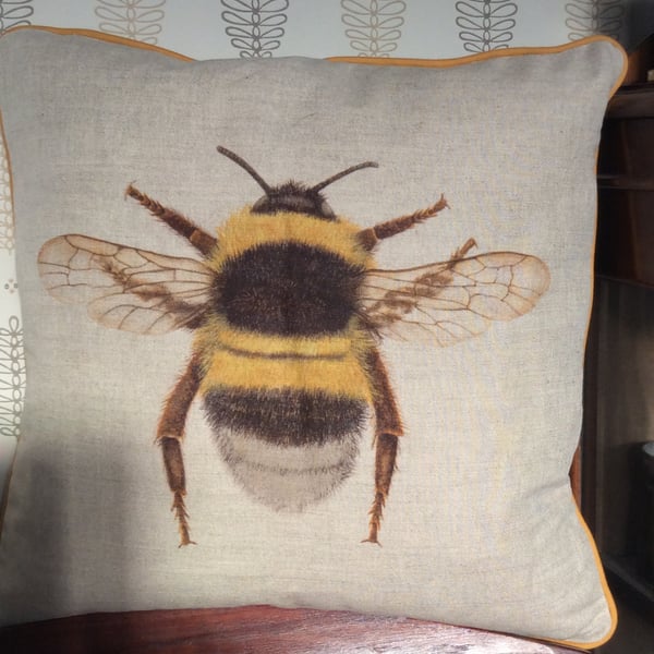 Bee print cushion ... Customer Order
