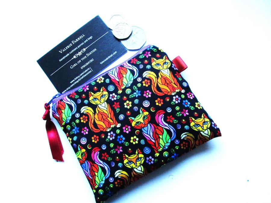 Colourful cats Coin Purse