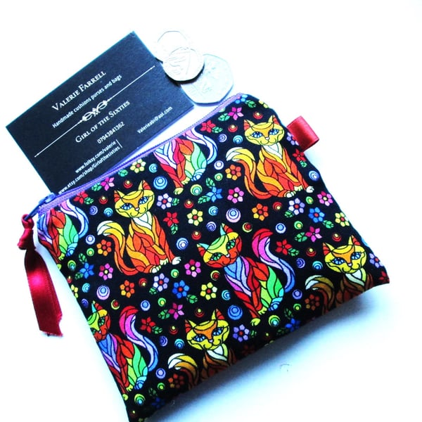 Colourful cats Coin Purse