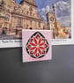 Ukrainian Egg Fridge Magnet - Pink and Red Acrylic Painted Magnetic Art - Image 7
