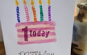 Numbered birthday cards