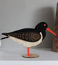 Hanging Wooden Oyster Catcher Decoration - Etched and Hand Painted  - Image 5