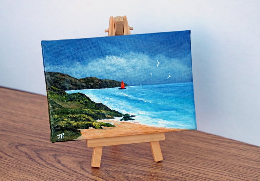 Original Easel Painting "Ocean Bay"