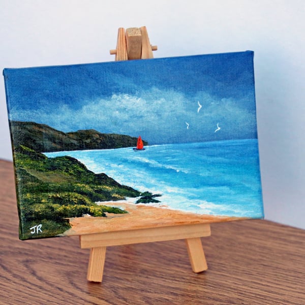 Original Easel Painting "Ocean Bay"