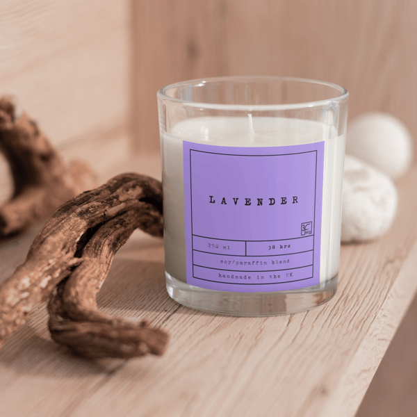 Lavender Candle SoyParaffin Blend 250 ml