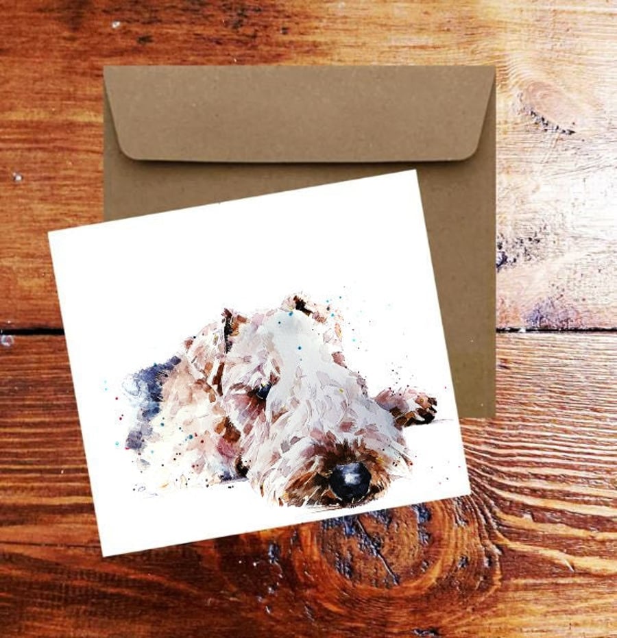 Lakeland Terrier GreetingNote Card.Lakeland Terrier,Lakeland Terriernote card, L