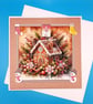 Children's Christmas Card, Large, Handmade