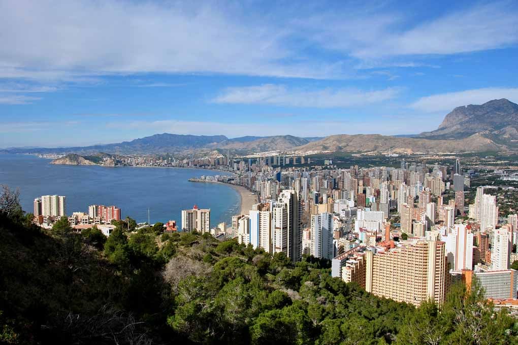 Benidorm Cityscape Skyline Spain Photograph Print