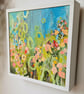 'I'm in the garden'  Original mixed medium painting  - Image 7