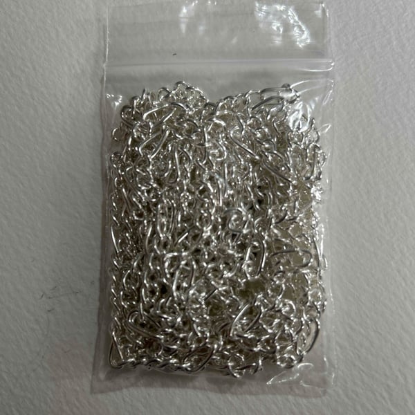 Silver chain for jewellery making (f5)