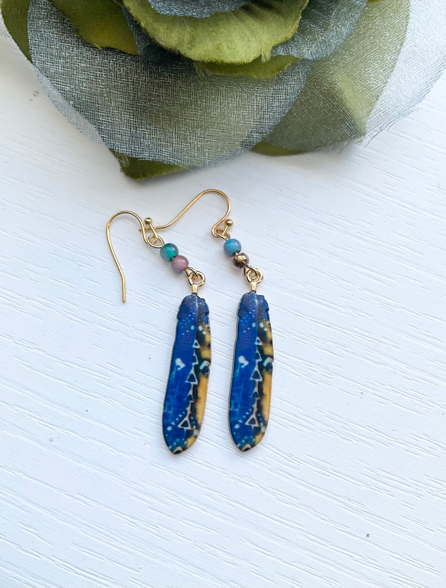 Handmade Feather Style earrings