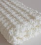 Baby blanket, Cream Handmade Baby Gift, Extra Thick crochet baby blanket - Image 1