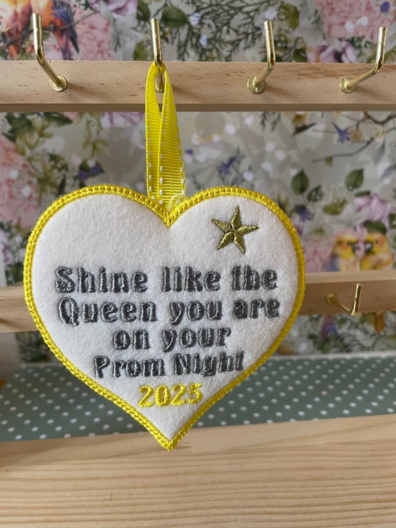 Prom night  heart keep sake. 