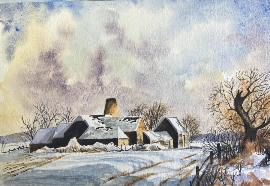 Rowland Hilder reproduction (Pure Original Watercolour)