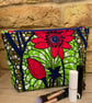 Wax Print Floral Quilted Fabric Makeup Bag - Image 6