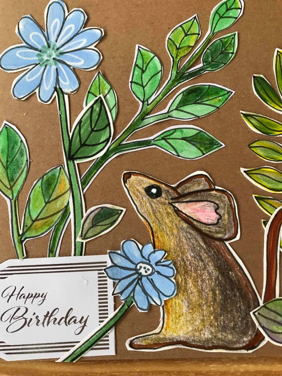 Birthday card hand crafted 