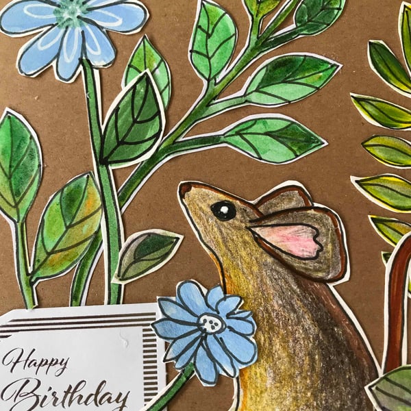Birthday card hand crafted 