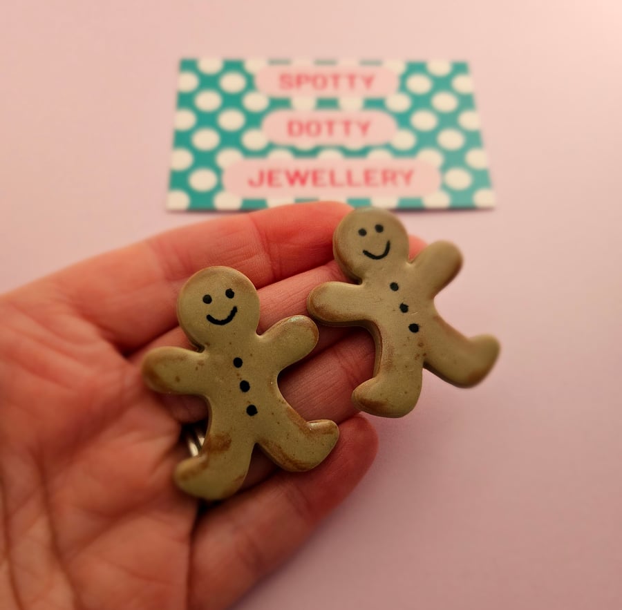 Polymer Clay Gingerbread people 