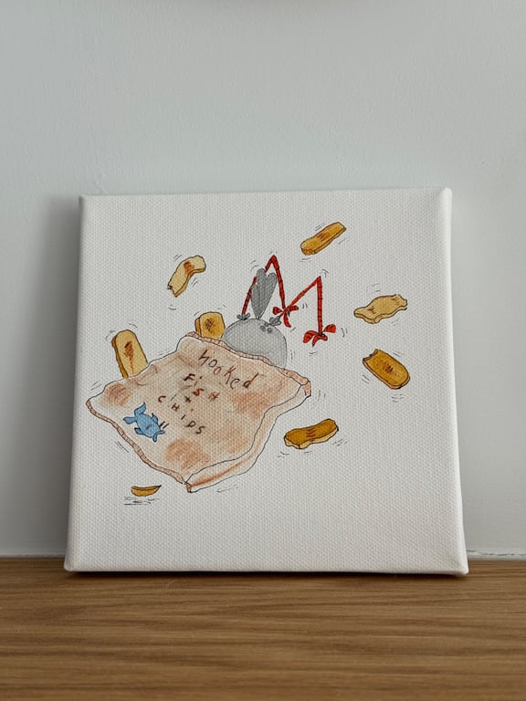 Seagull in a Bag of Chips Picture 