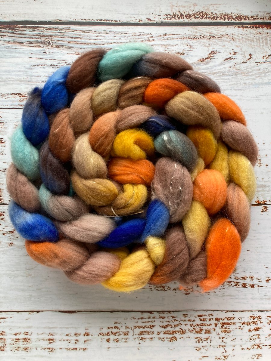 Merino tencel Spinning fibre 100g Honeyfrost