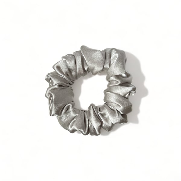 Oyster Satin Scrunchie - Regular