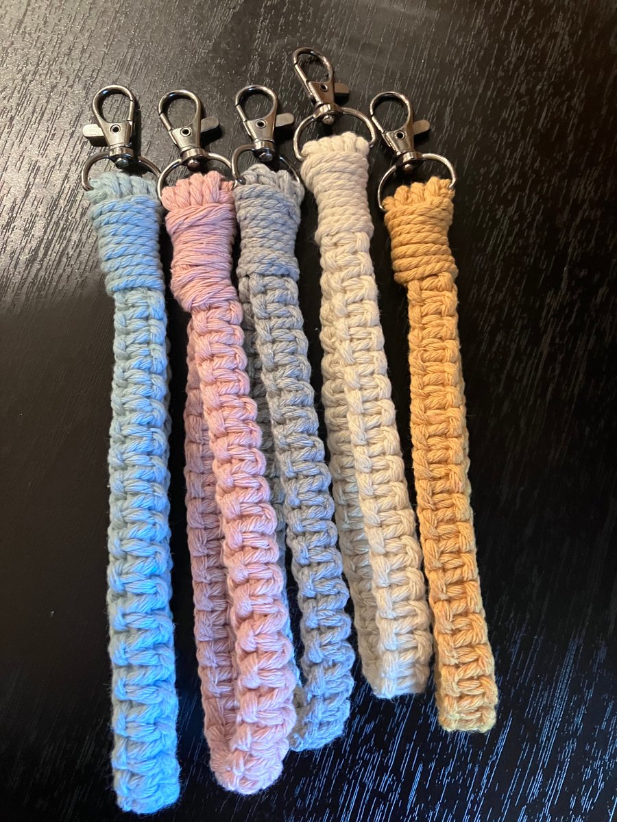 Macrame Wristlet Key Ring
