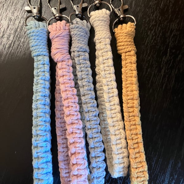 Macrame Wristlet Key Ring