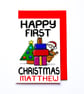 First Christmas Card Personalised Niece Nephew Son Daughter Grandchild Child  - Image 3