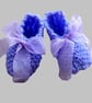 KNITTING PATTERN PDF Lavender Bootees - Image 1