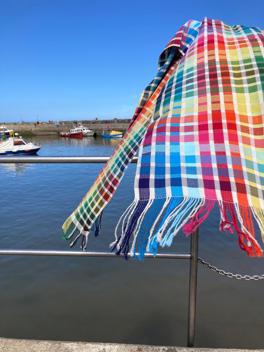 Staithes Summer Colour Chart Handwoven Cotton Wrap