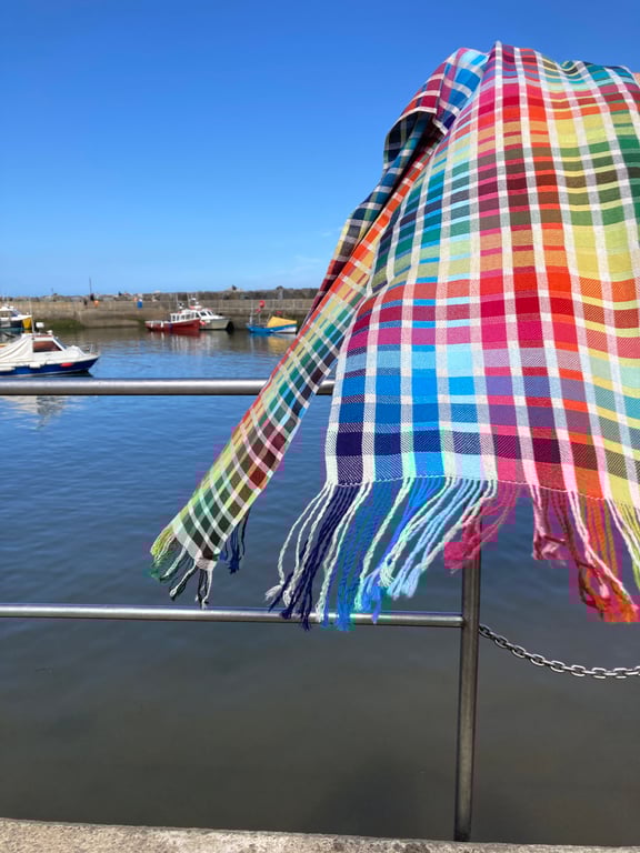 Staithes Summer Colour Chart Handwoven Cotton Wrap