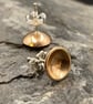 Filled Gold Earrings-Tiny Golden Studs - Image 3