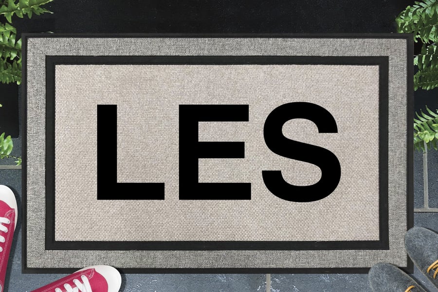 LES NYC - Lower East Side - Manhattan New York - All Weather Doormat - 45x70cm 